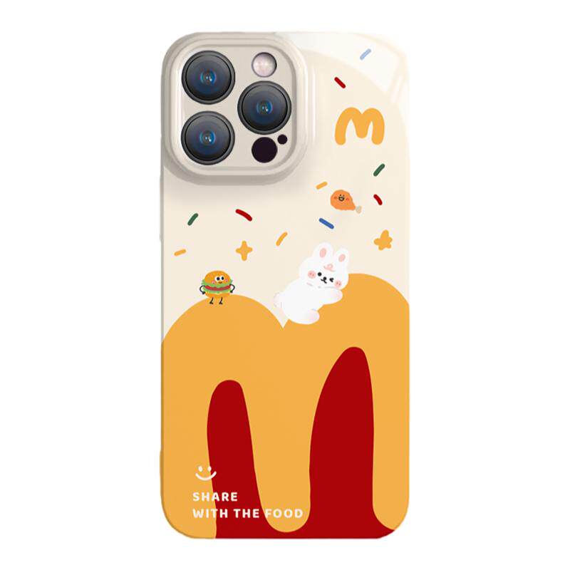 M记简约可爱适用iphone15promax苹果16新款华为mate60pro荣耀90oppo小米143vivo红米韩系