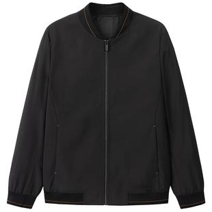 【垂顺抗皱】才子男装棒球领夹克男士2025春秋季简约纯色短款外套