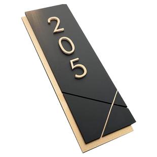 门牌号高级感轻奢创意亚克力门牌号码牌家用门牌定制订制高档住宅房号酒店房间号宾馆包厢门号数字贴宿舍发光