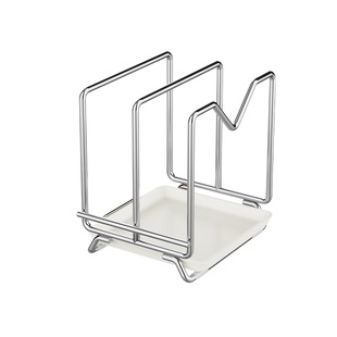 维艾304不锈钢菜板架锅盖架厨房置物专用台面砧板放置器案板支架