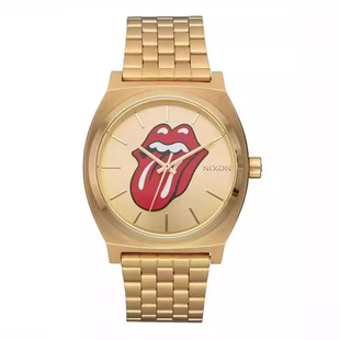 代购Nixon尼克松大舌头联名款 滚石乐队联名款男女小金表A1356509