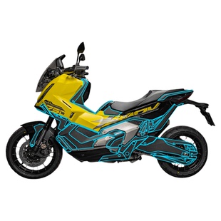 适用于25款本田XADV750防滑彩绘装甲贴纸脚踏两侧油箱处保护贴膜