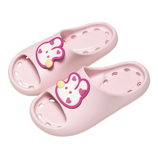 兔子儿童拖鞋女孩夏季可爱轻便洗澡浴室亲子凉拖eva漏水防滑女童