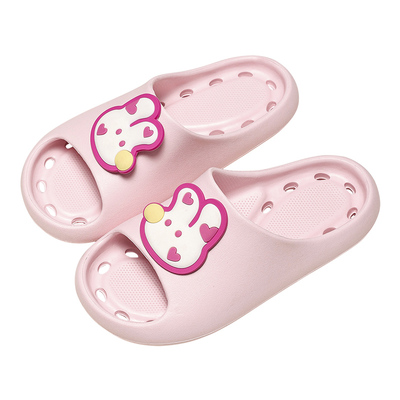 兔子儿童拖鞋女孩夏季可爱轻便洗澡浴室亲子凉拖eva漏水防滑女童