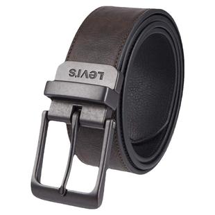 美国正品 Levis李维斯休闲年轻人针扣皮带男士牛仔裤真皮双面腰带