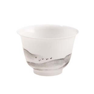 一次性功夫茶杯耐高温加厚防烫家用办公品茗杯带收纳杯架商用招待