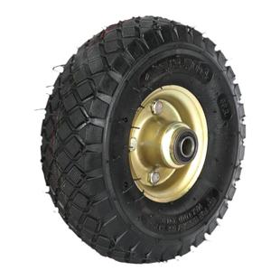 4.10/3.50-4手推车轮胎3.5-4充气加厚内胎外10寸小三轮车实心胎十