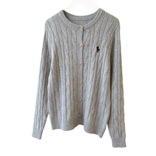 R~L拉夫家！柜2990+！元厂渠道纱！绵羊毛兔毛绞花显瘦毛衣针织衫