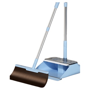 美尔雅可按压扫把簸箕套装扫地神器家用软毛可折叠室内两用不沾发