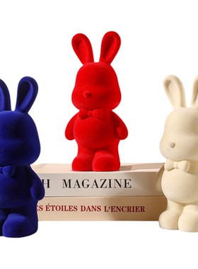 轻奢树脂可爱兔子存钱罐摆件