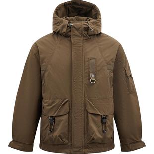 【三防】CAT卡特25秋季男士新品加厚短款立领工装羽绒服商场同款