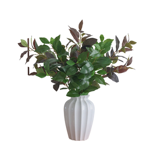 小清新仿真月桂叶绿植客厅桌面假花树叶装饰摆件家居造景拍摄道具