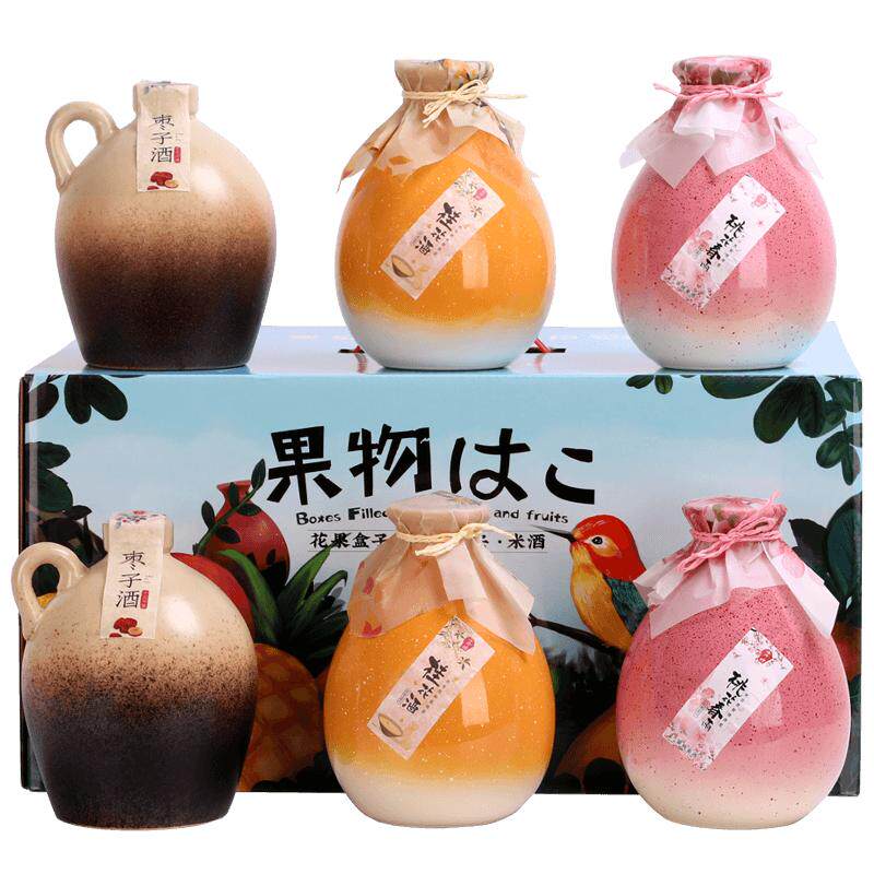 七斤嫂花果礼盒三种味道6瓶果酒