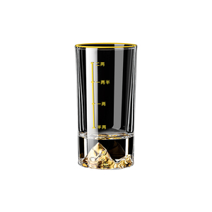 【高透水晶】带刻度金山二两酒杯