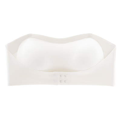 防滑防走光聚拢前扣无肩带内衣女