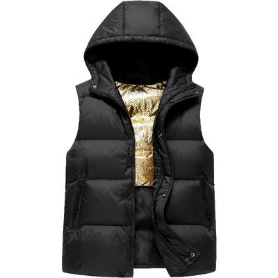 雪中飞连帽加厚保暖户外羽绒马甲