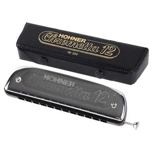 HOHNER和来12孔255半音阶口琴14孔257新手成人学生初学者入门练习