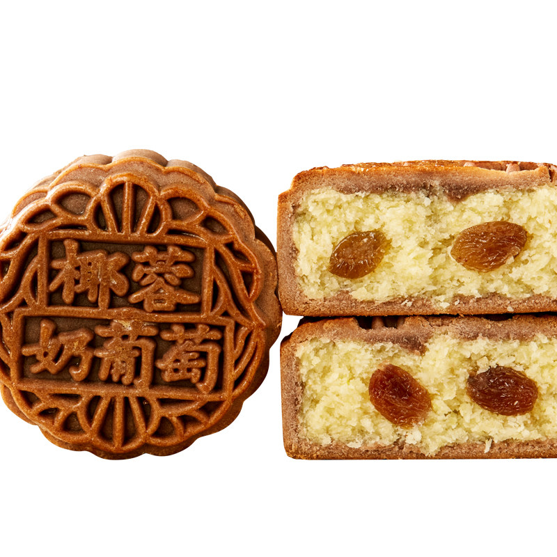 老师傅手工做巧克力椰蓉月饼