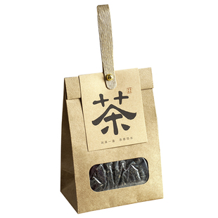 国风牛皮纸茶叶包装袋通用盒白茶绿茶红茶散茶私房茶分装袋定制