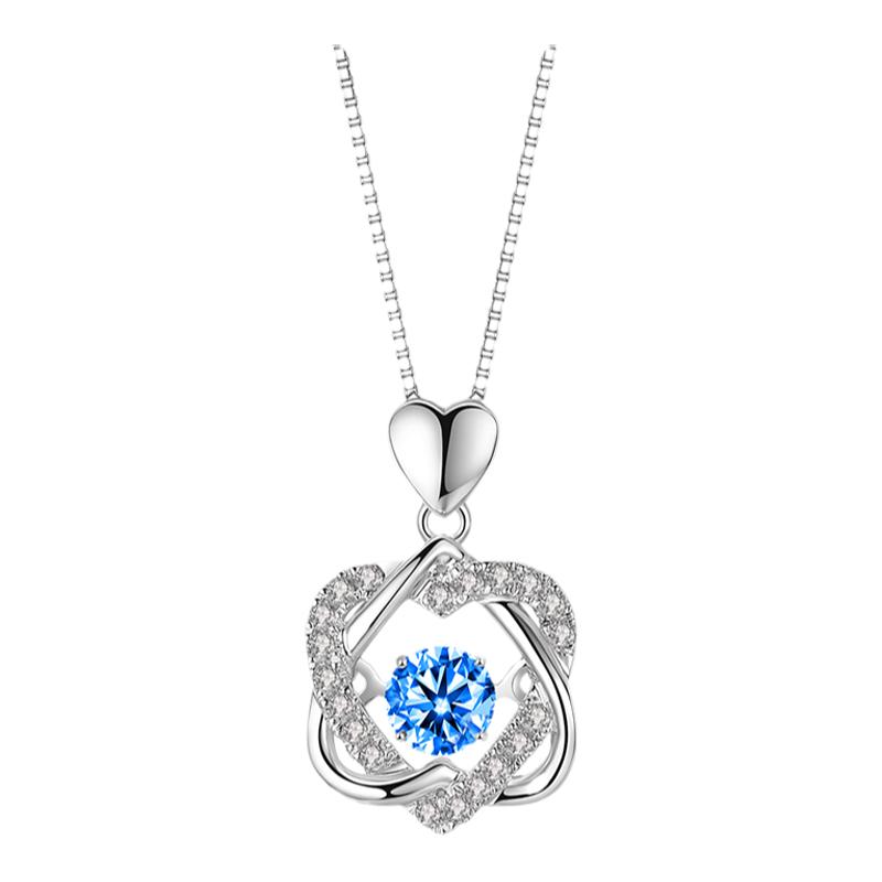 VIGG心动项链女纯银925时尚高级感轻奢新款情人节送女友七夕礼物