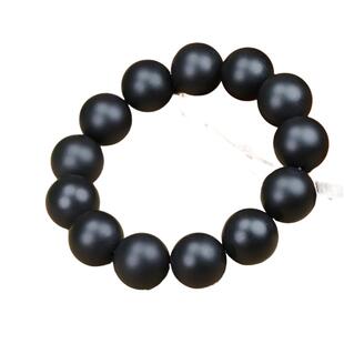 新疆天然和田玉墨玉圆珠手串男女款手链玉石佛珠手饰带证书保真