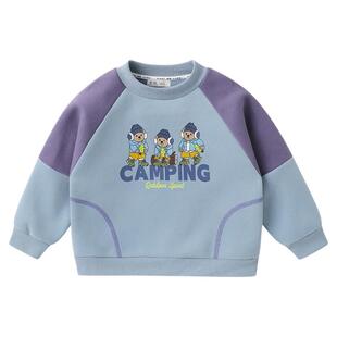 右欧男童卫衣2026新款春装衣服宝宝套装小童上衣儿童裤子春秋童装