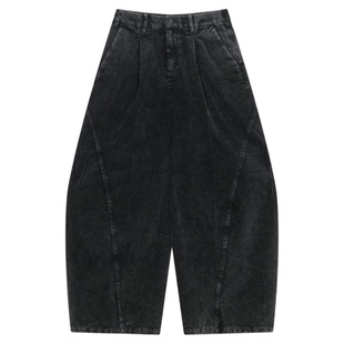 HARE休闲裤男2025冬季新款复古灯芯绒宽松垂感棉质阔腿裤606696