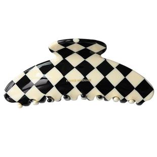 法式高颜值发夹~韩国FRANCE高级感大号盘发抓夹 后脑勺鲨鱼夹大码