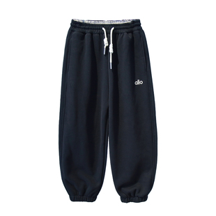 ANIKA童装儿童一体绒运动裤25冬季新男女童加绒卫裤休闲长裤3857