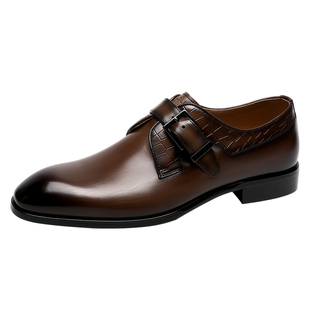 金利来男鞋秋季新款商务正装男士休闲皮鞋系带新郎结婚孟克鞋透气