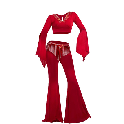 新款肚皮舞练功服裤装东方舞