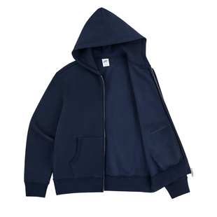 IDLT 正肩合身微宽松 加绒自发热轻量化保暖拉链连帽卫衣帽衫外套