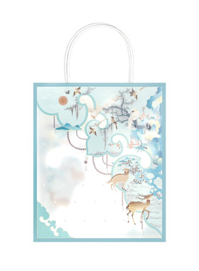 三尺鲤国潮文具云肩手绘插画系列