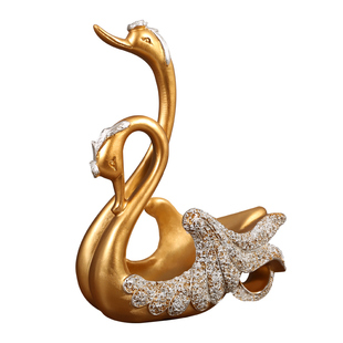 高档轻奢天鹅高端红酒瓶架家居饰品创意酒柜客厅高级新款酒架摆件