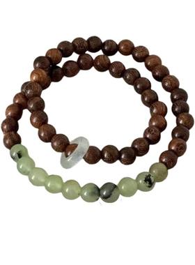 【自营】daisy beauty新中式金丝檀木葡萄玉串珠手链手串礼物生日