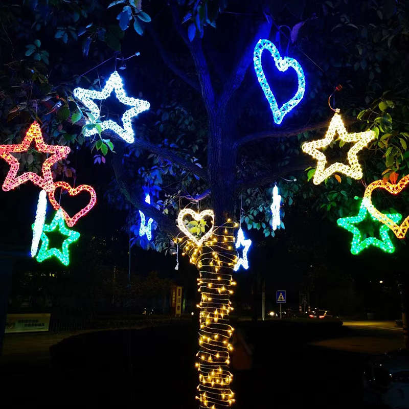 春节过年装饰灯彩灯闪灯户外防水发光树灯庭院街道亮化圣诞浪漫