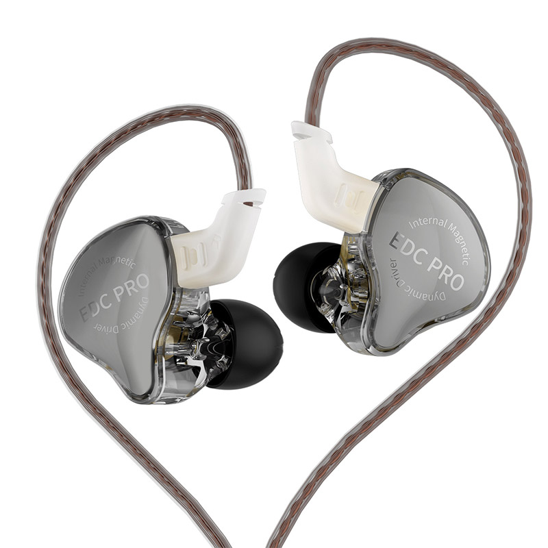 KZ EDC PRO入耳式有线耳机圆孔动圈重低音耳塞HIFI监听直播舞台
