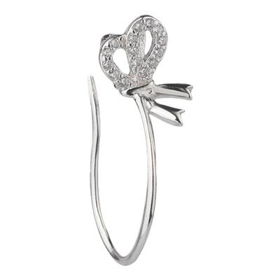 S925银钱袋吊坠扣子 diy蜜蜡和田玉葫芦银夹扣包绕葫芦夹扣银扣头