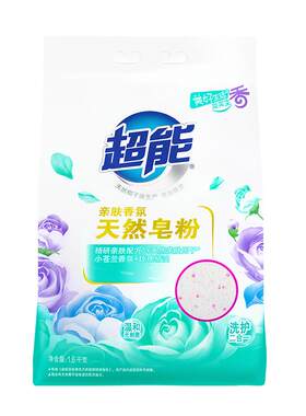 香氛持久花漾护色天然皂粉家庭装
