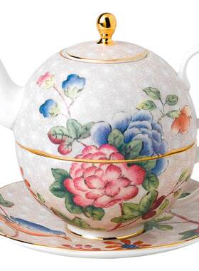 wedgwood杜鹃一人悦享茶具子母壶
