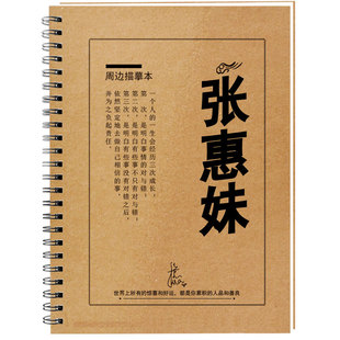 张惠妹歌词本字帖周边演唱会专辑签名珍藏集经典老歌钢笔歌词字帖