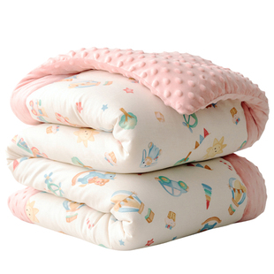 儿童被子春秋婴儿棉被宝宝新生秋冬幼儿园冬季小盖毯豆豆四季通用