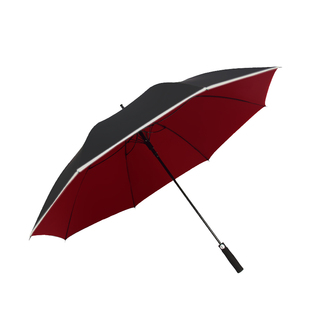 长柄伞防水套自动加厚加大防雨晴雨两用纯色结实黑胶雨伞简约大号