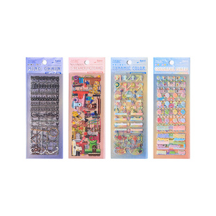 索引签汇可爱小贴纸ins风手账手册水杯diy素材少女心透明装饰贴画