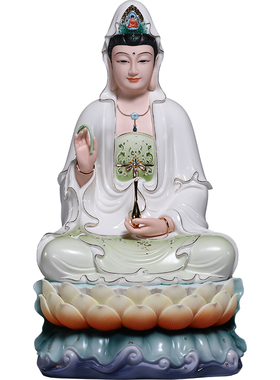 微美12至24寸荷叶观音佛像