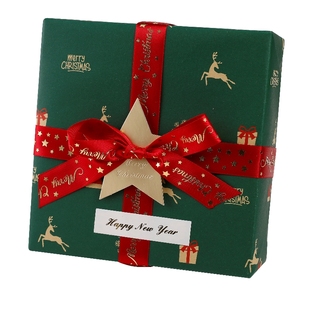 圣诞包装纸礼物大尺寸复古平安夜节日活动年会礼物纸礼品礼盒大张