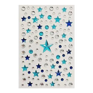 脸部化妆贴儿童舞台表演出眼妆星星爱心钻面部妆容贴自粘装饰亮钻