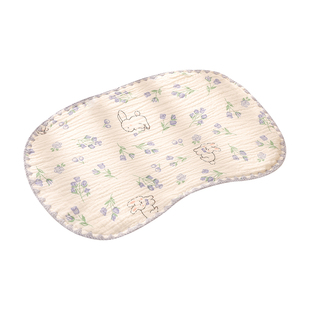 婴儿云片枕冬季纯棉纱布新生儿透气吸汗0一6月宝宝枕头防吐奶枕巾