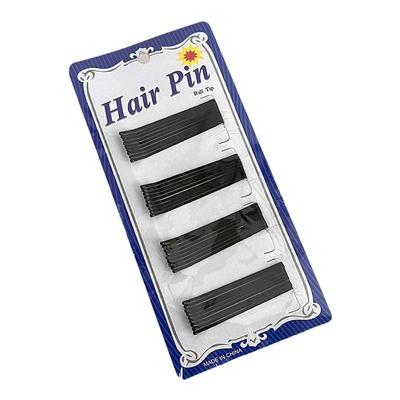 盘发夹钢夹固定碎发黑色一字夹