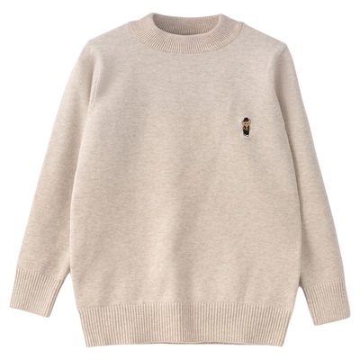 儿童半高领毛衣纯棉针织打底衫